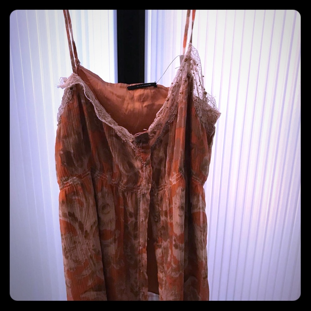 Elie Tahari button down boho camisole. New with tags. Romantic, boho